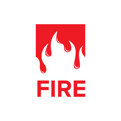 Liquid fire logo vector