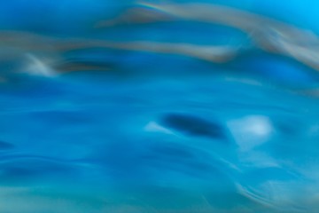 Abstract macro of moving waves on luquid