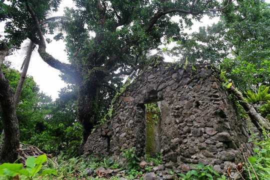 An abandoned Ivatan House in Batanes, Philippines