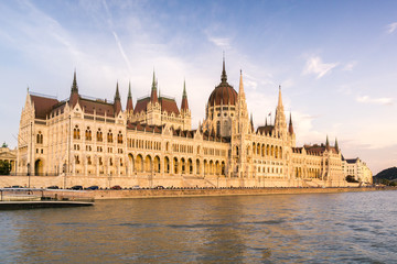 Fototapeta na wymiar View of the Hungarian Parliament Building