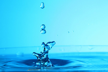 water background / Water is a polar inorganic compound that is at room temperature a tasteless and odorless liquid, nearly colorless with a hint of blue.