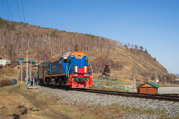 Train on the Circum-Baikal Railway