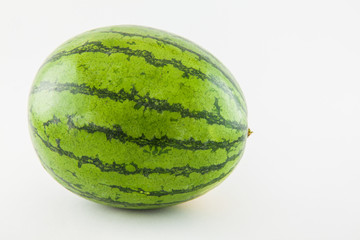 Watermelon (Citrullus lanatus) on white background