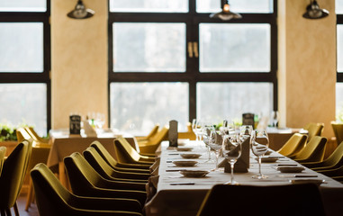 table set for meal