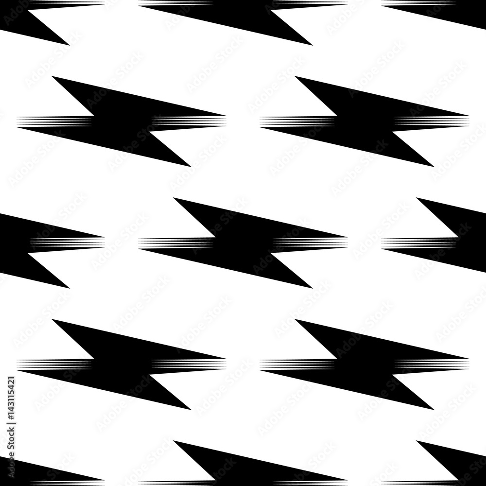 Poster Repeatable pattern. Abstract monochrome geometric repeatable pattern