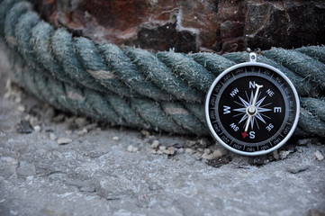 Compass in outdoor