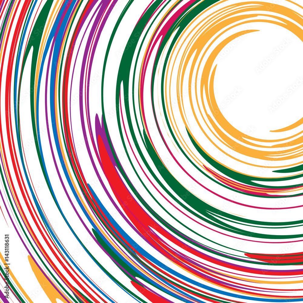 Aufkleber rotating spiral element. abstract swirl, vortex shape