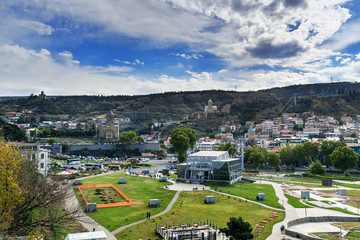 View of Rike Park in Tbilisi, Georgia © Elena Odareeva