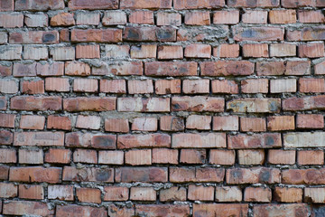 Fototapeta premium Czerwony stary ściana z cegieł. Tekstura.