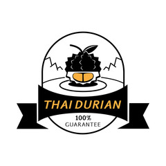 golden thai durian meat gaurantee logo