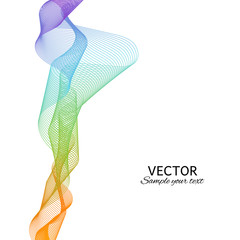 Modern waves. Abstract background. Template.