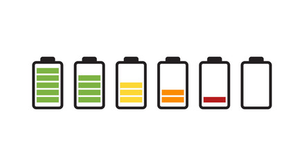 Battery running out of charge icon