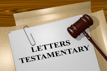 Letters Testamentary - legal concept