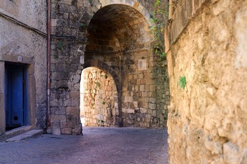 Detalle de la puerta de la muralla de Sepúlveda