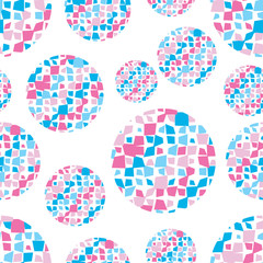 Polka dot seamless pattern.