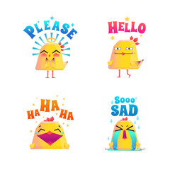 Funny Chicken Doodle Set
