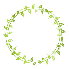 Hand drawn floral wreath