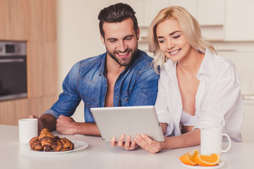 Couple in kitchen