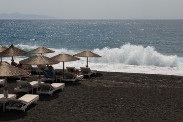 spiaggia di Kamari - Santorini