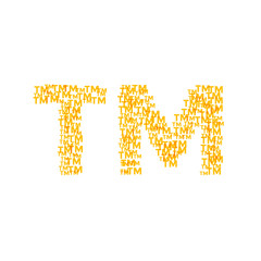 Abstract infringement symbol of trademark