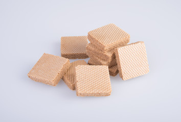 wafer or wafer biscuit on the background.