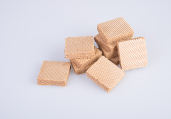 wafer or wafer biscuit on the background.