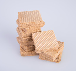 wafer or wafer biscuit on the background.