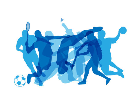SPORTS SILHOUETTES BANNER