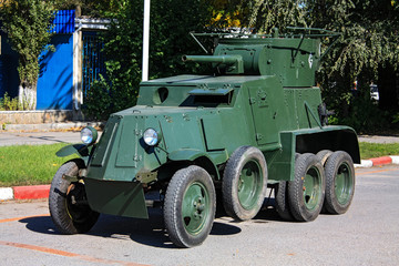 Retro-car BA-3, Rostov-on-Don, Russia, October 4, 2010.