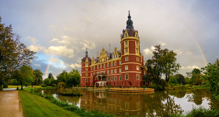 Fototapeta premium Castle in Bad Muskau,Saxony, germany