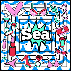 Fashion Summer Patch Badges