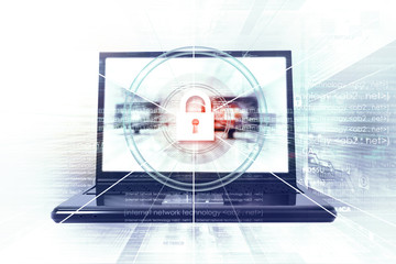Digital security background