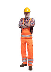 Handwerker mit verschränkten Armen selbstbewusst