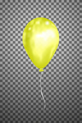 Vector yellow air balloon. Eps10.