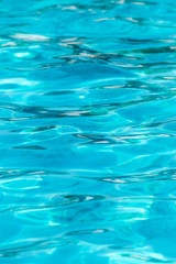The smooth water in the pool as a background