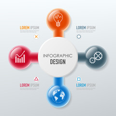Vector elements for infographic.