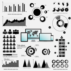 Infographic Elements - process infographics. Business infographics, vector.