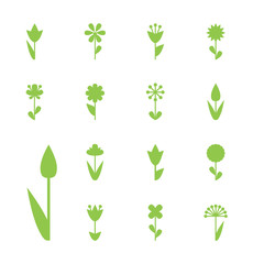 Flower Vector Icon or Symbol Isolated