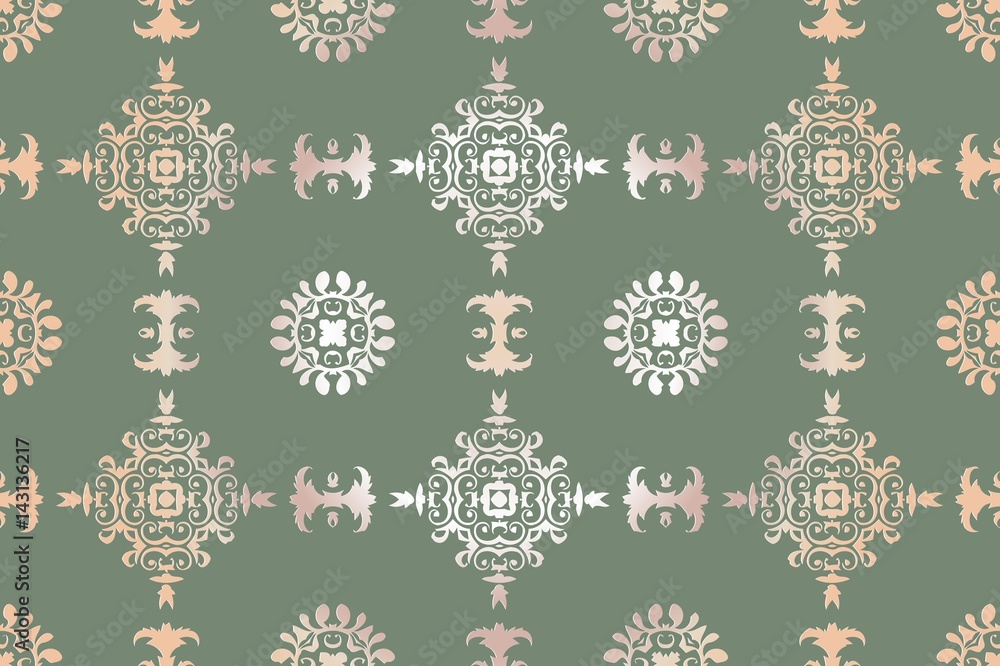 Aufkleber on an abstract background texture vintage embossed openwork pattern of geometric elements of the vic