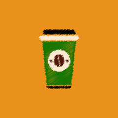  flat vector icon design collection coffee to go