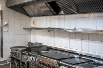 Modern kitchen in the restaurant