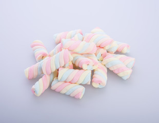 marshmallows or marshmallows candy on the background.