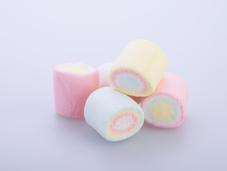marshmallows or marshmallows candy on the background.
