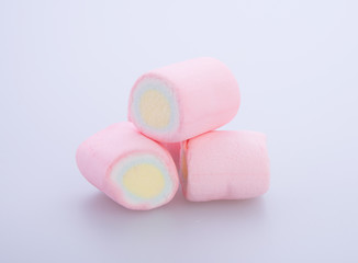 marshmallows or marshmallows candy on the background.