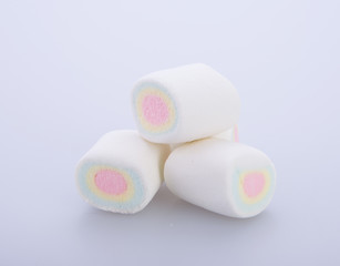 marshmallows or marshmallows candy on the background.