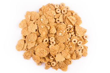 Fototapeta premium pile of cereals top view