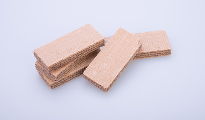 wafer or wafer biscuit on the background.