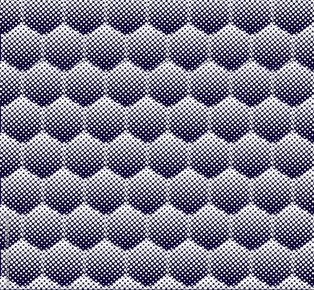 Aufkleber abstract halftone hexagon pattern seamless background