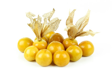 Fresh golden cape gooseberry, physalis
