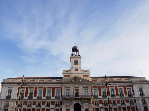 Clock in Puerta del Sol